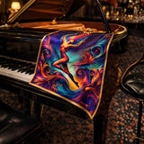 “Fire Dancer” Italian Silk Scarf
