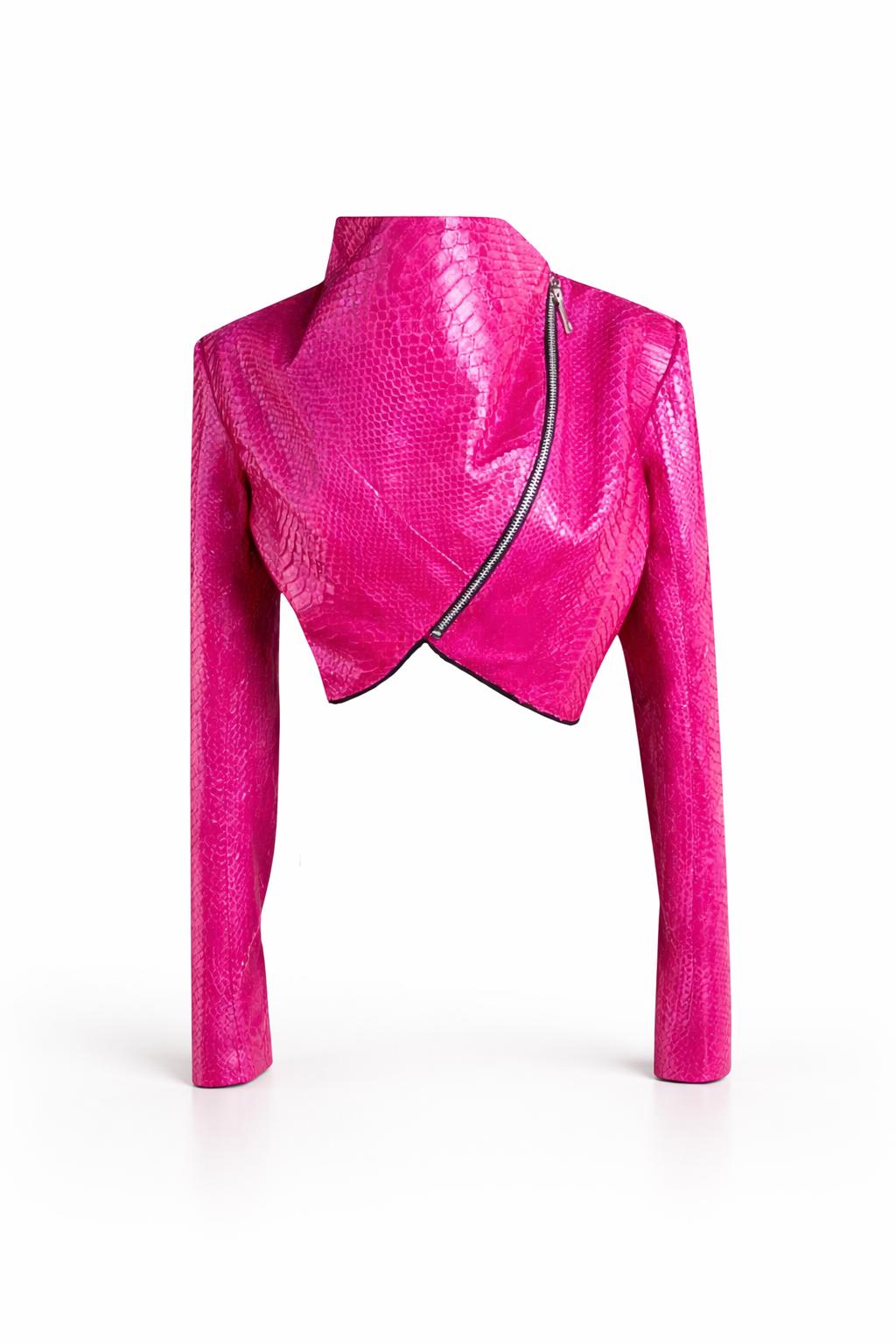 Pink Python Bolero Jacket