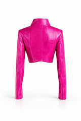 Pink Python Bolero Jacket