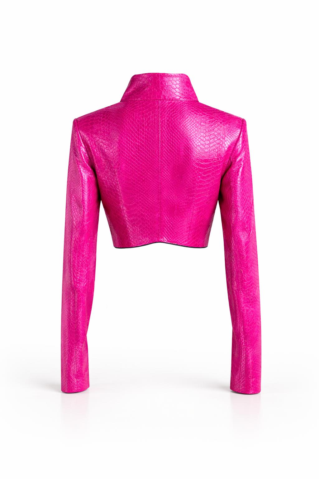 Pink Python Bolero Jacket