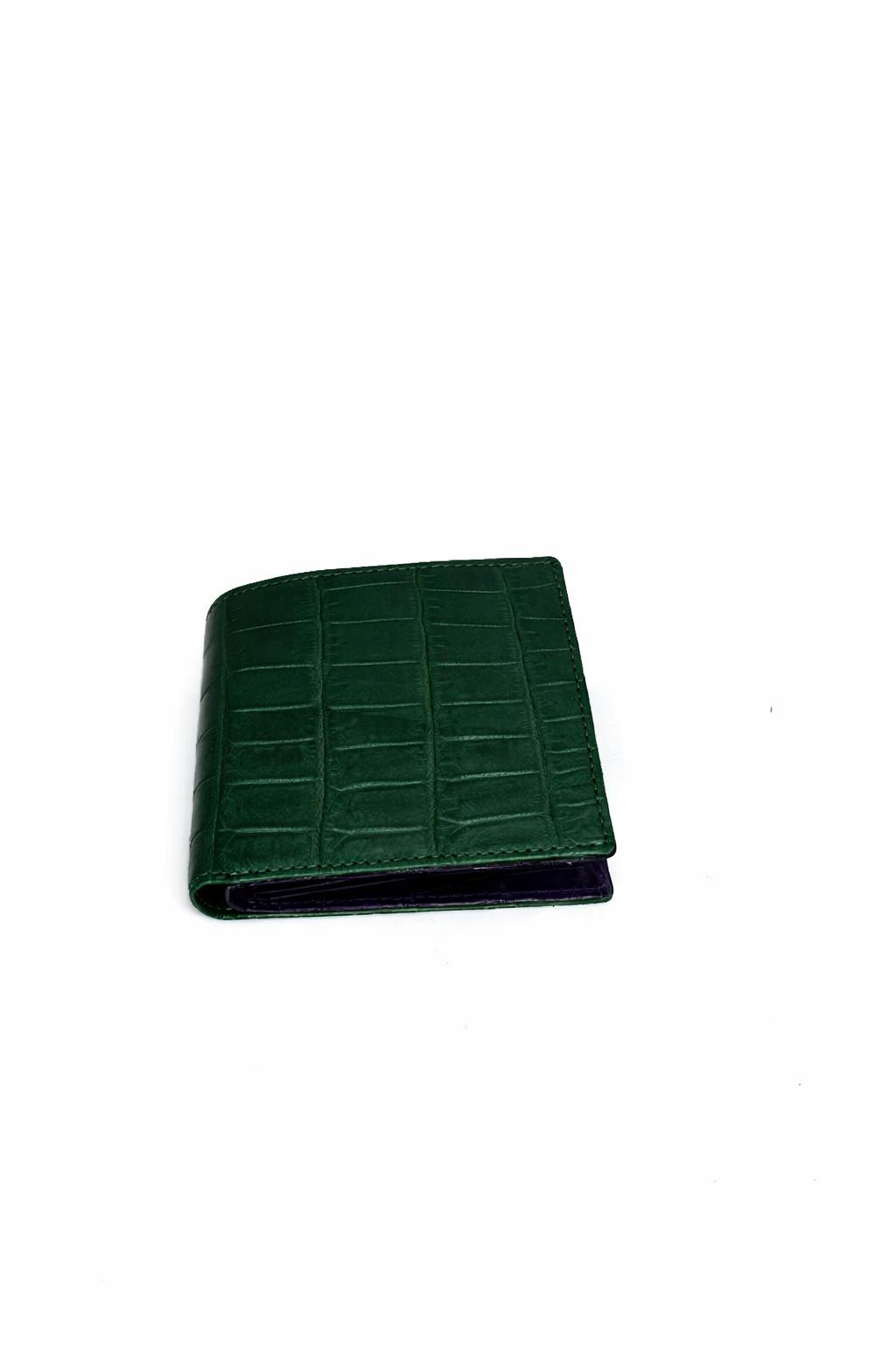 Men’s Luxury Crocodile Leather Wallet – Handcrafted Premium Wallet - Green