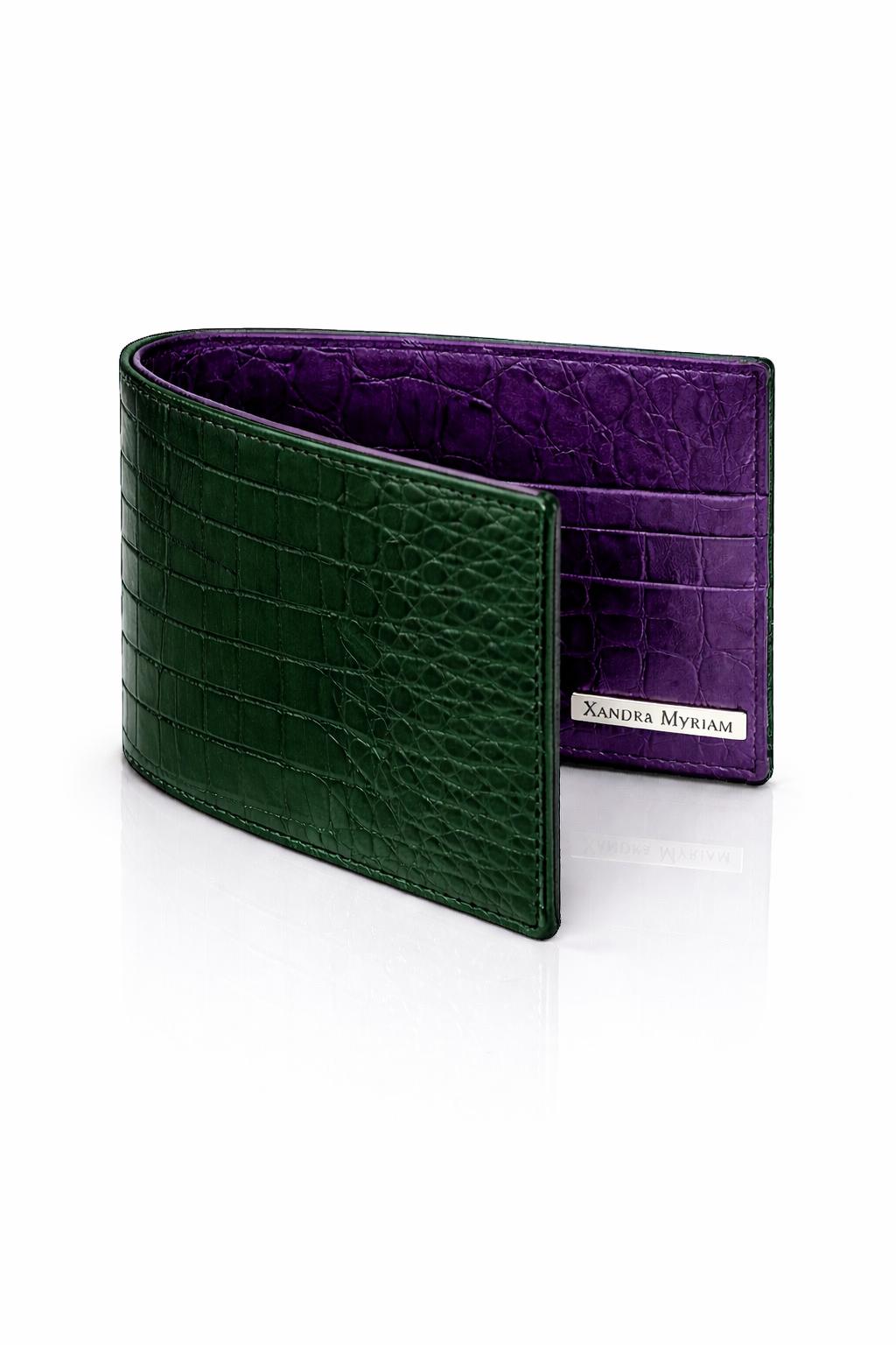 Men’s Luxury Crocodile Leather Wallet – Handcrafted Premium Wallet - Green