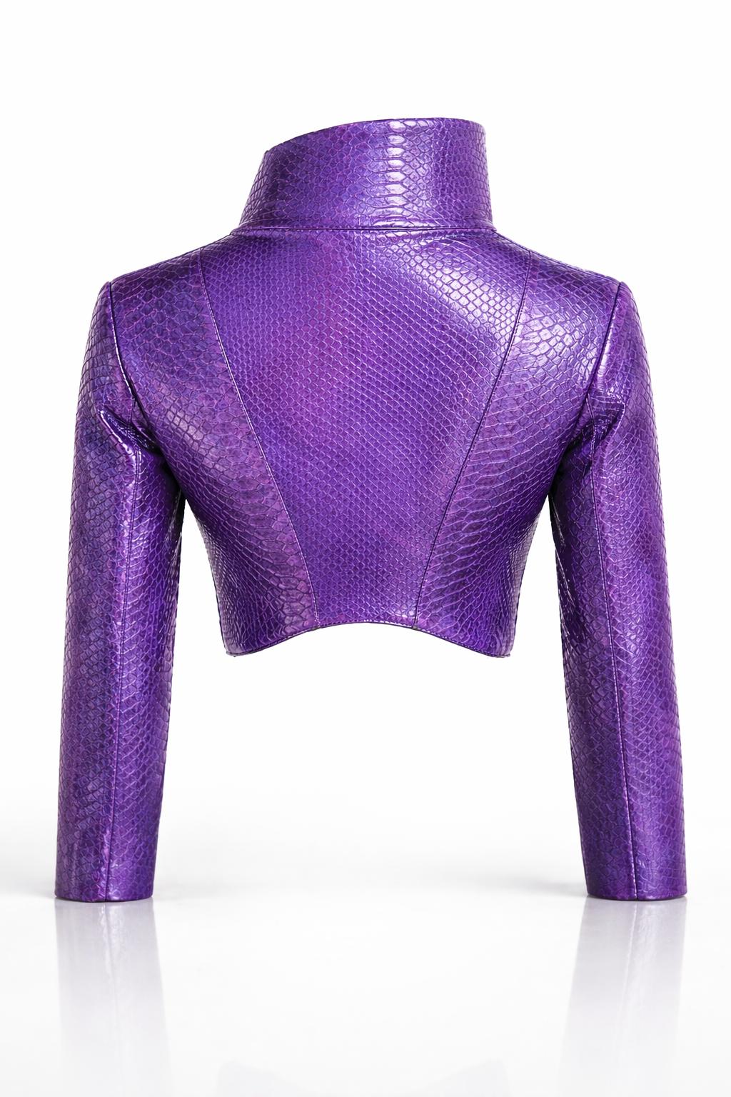 Purple Python Bolero Jacket