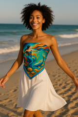 Mermaid’s Luxury Italian Silk Scarf