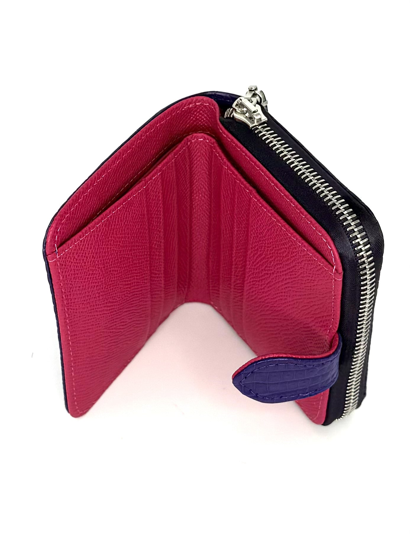 “The Aurora” Purple Croco Zip Wallet - Some Offered The Future, A Wallet Full Of Love