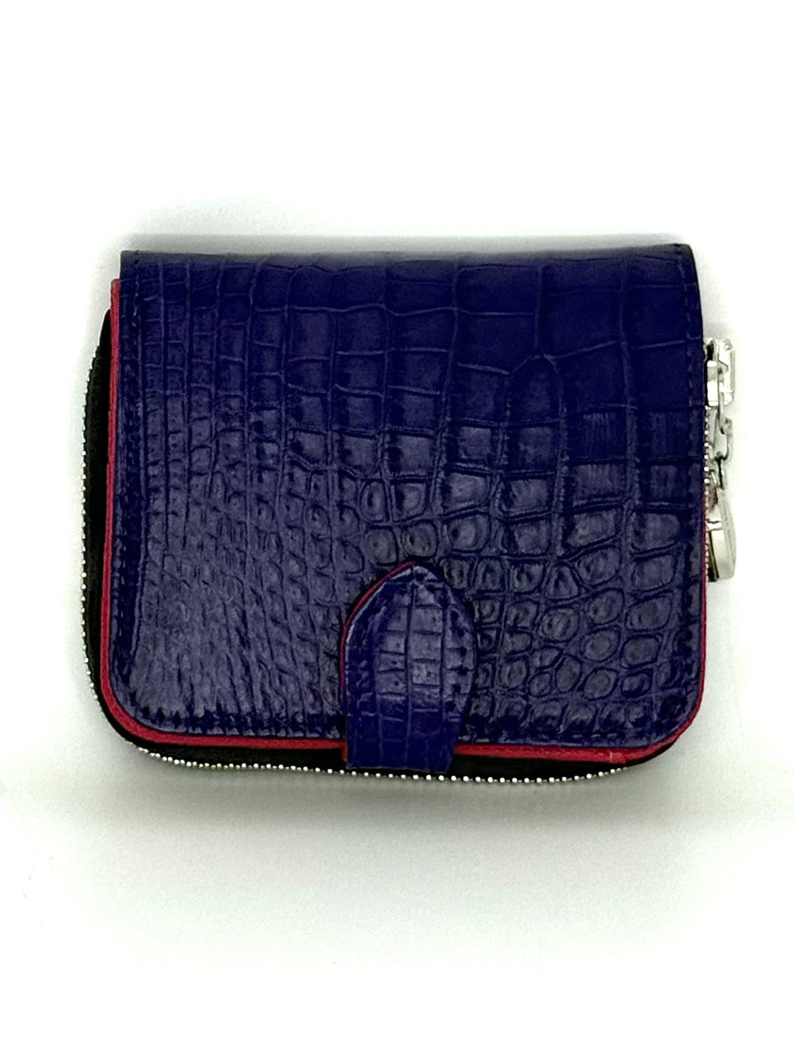 “The Aurora” Purple Croco Zip Wallet - Some Offered The Future, A Wallet Full Of Love