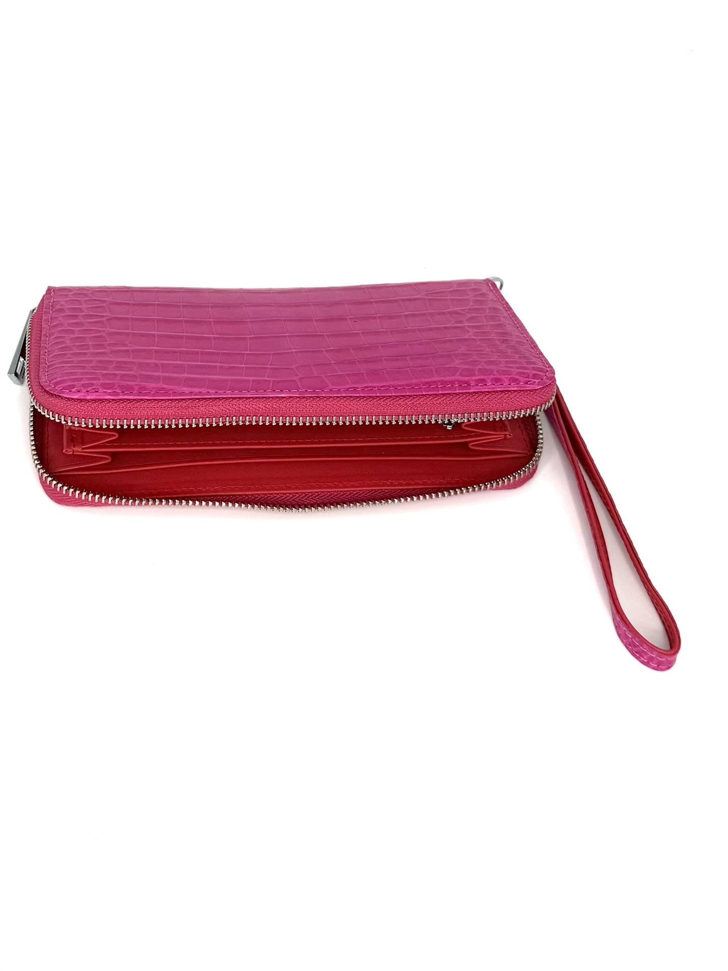 “The Radiant Grace” Pink Croco Wallet - Some Offered The Future, A Wallet Full Of Love