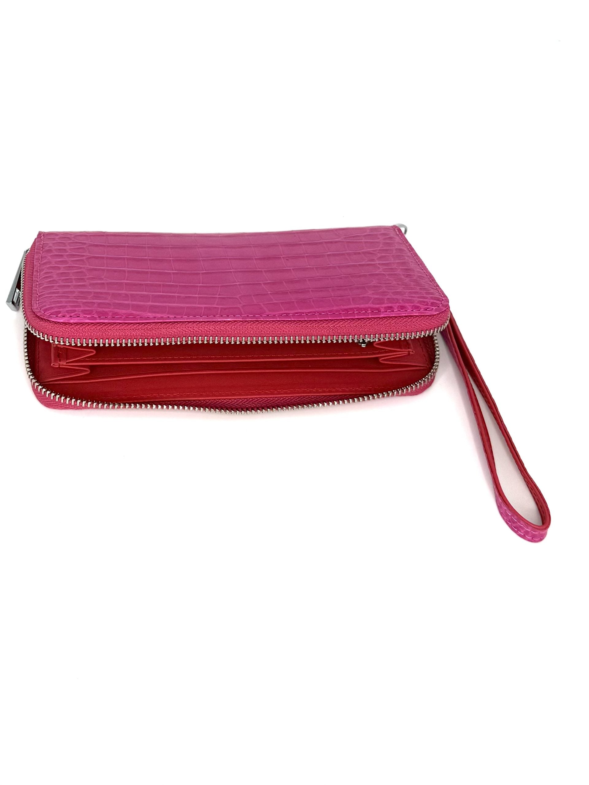 “The Radiant Grace” Pink Croco Wallet - Some Offered The Future, A Wallet Full Of Love