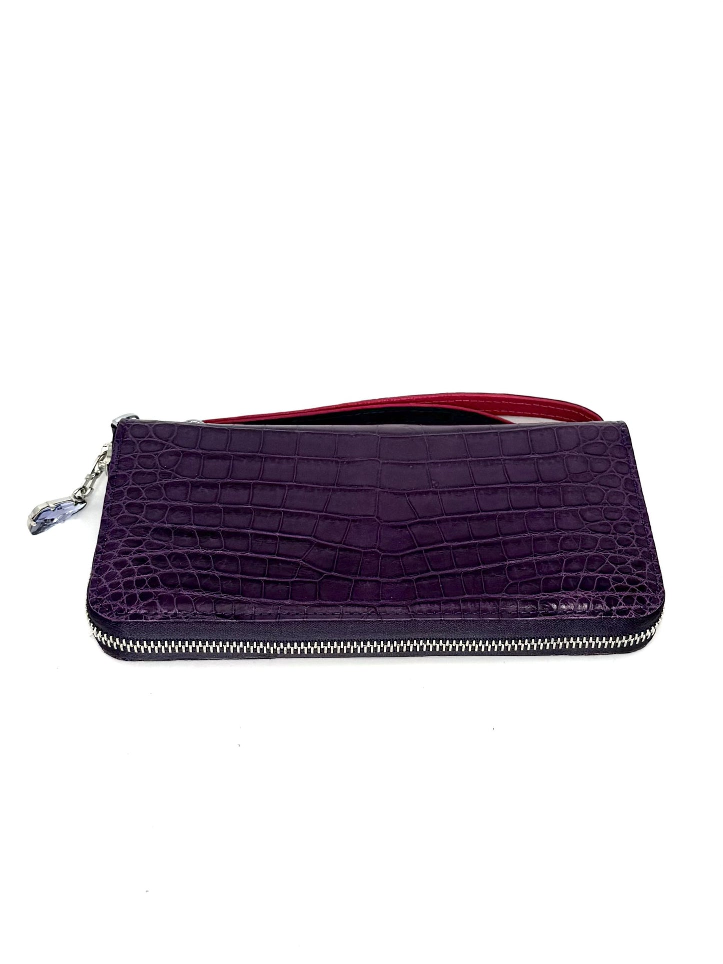 “The Radiant Grace” Purple Croco Wallet - Some Offered The Future, A Wallet Full Of Love