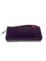 “The Radiant Grace” Purple Croco Wallet - Some Offered The Future, A Wallet Full Of Love